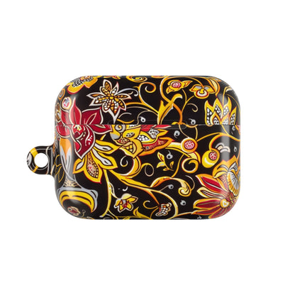 Floral Paisley AirPod Case — Black & Gold Decorative Protective Cover - DIGITAL X