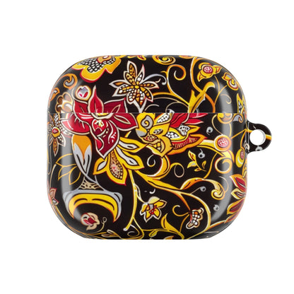 Floral Paisley AirPod Case — Black & Gold Decorative Protective Cover - DIGITAL X