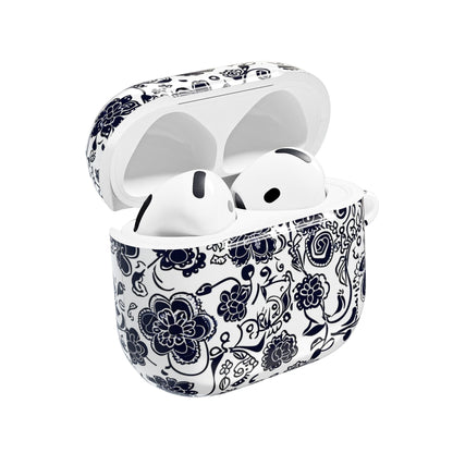 Floral Paisley AirPod Case – Black & White Protective Charging Case - DIGITAL X