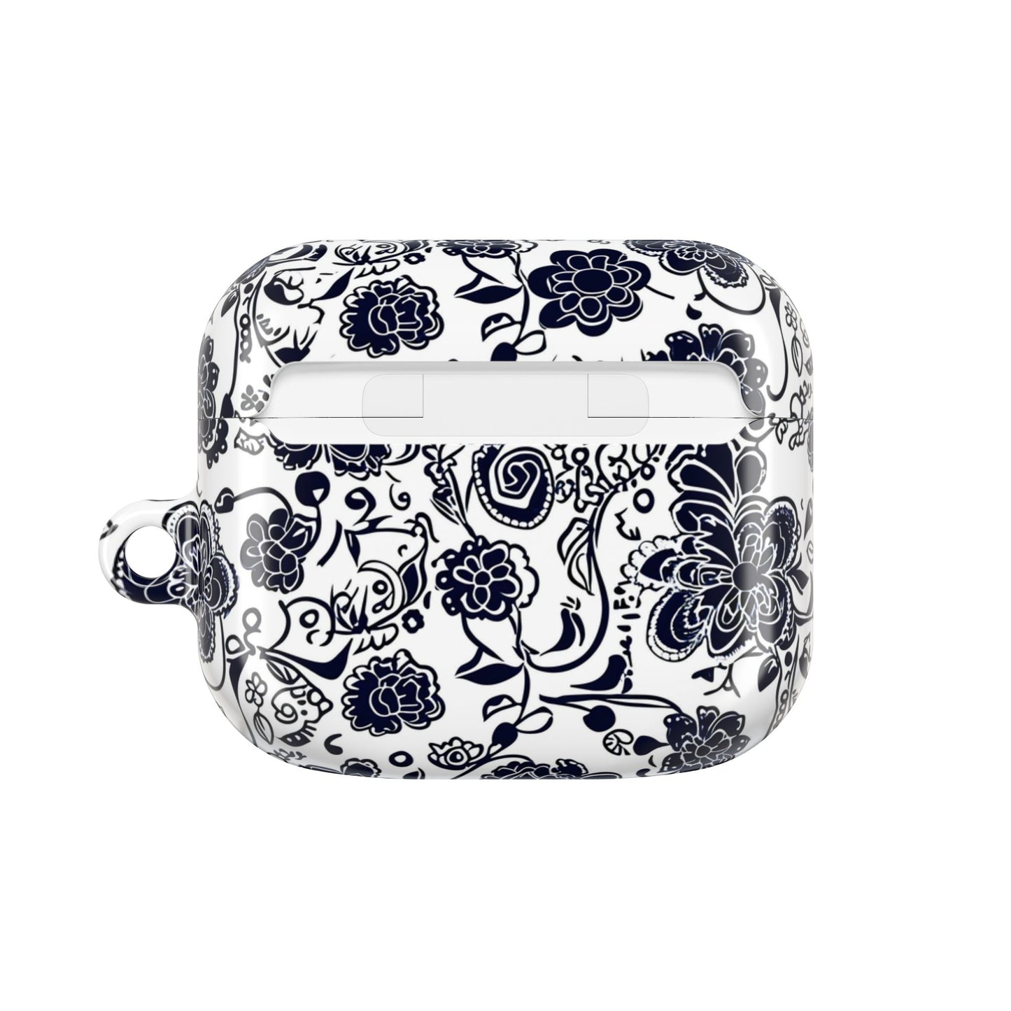 Floral Paisley AirPod Case – Black & White Protective Charging Case - DIGITAL X