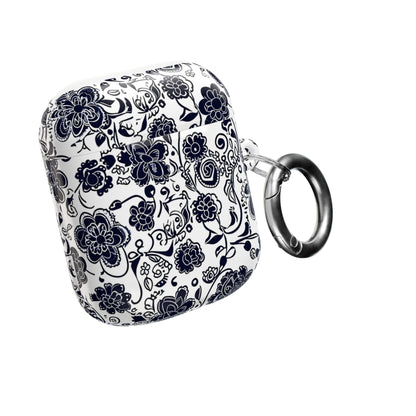 Floral Paisley AirPod Case – Black & White Protective Charging Case - DIGITAL X