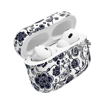 Floral Paisley AirPod Case – Black & White Protective Charging Case - DIGITAL X
