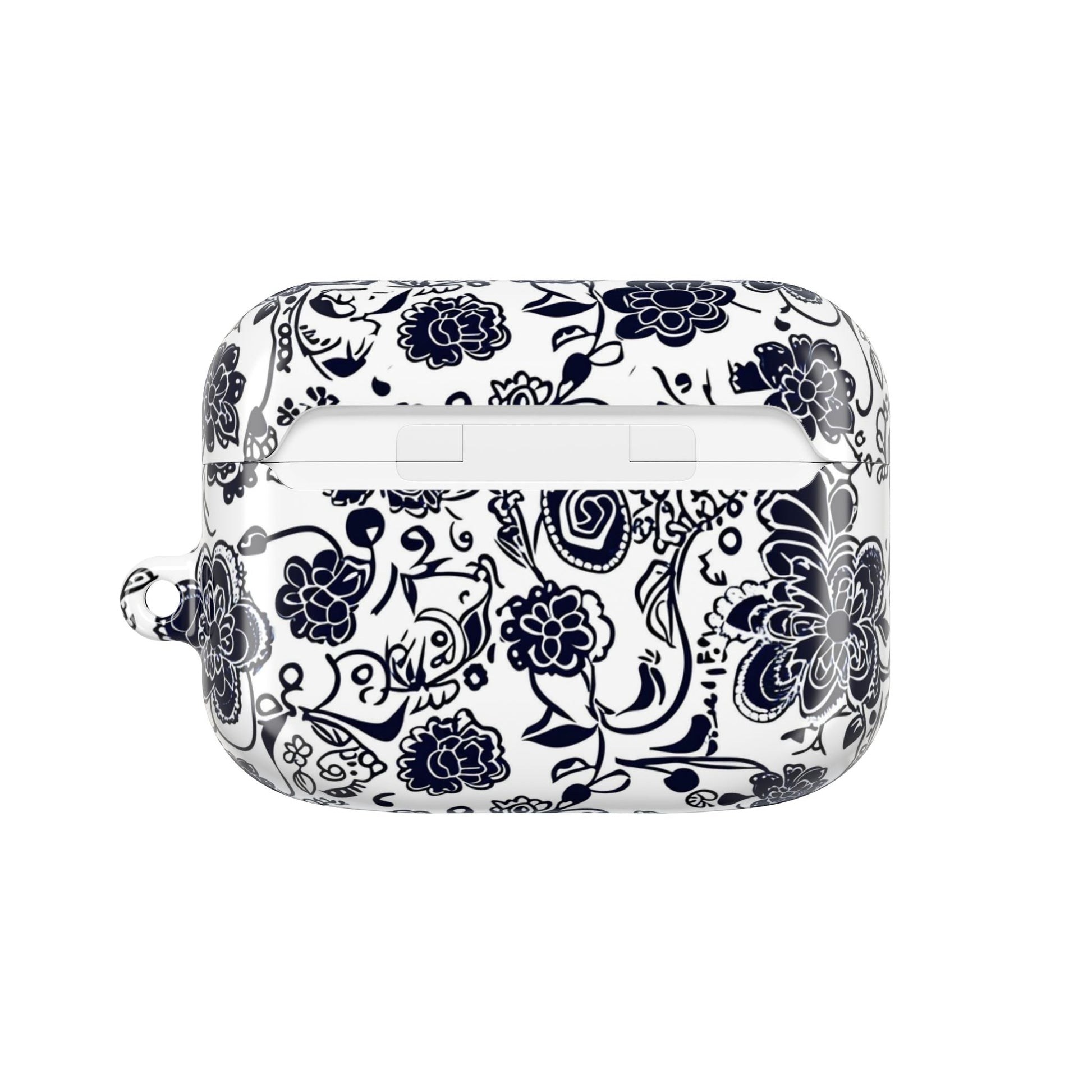 Floral Paisley AirPod Case – Black & White Protective Charging Case - DIGITAL X