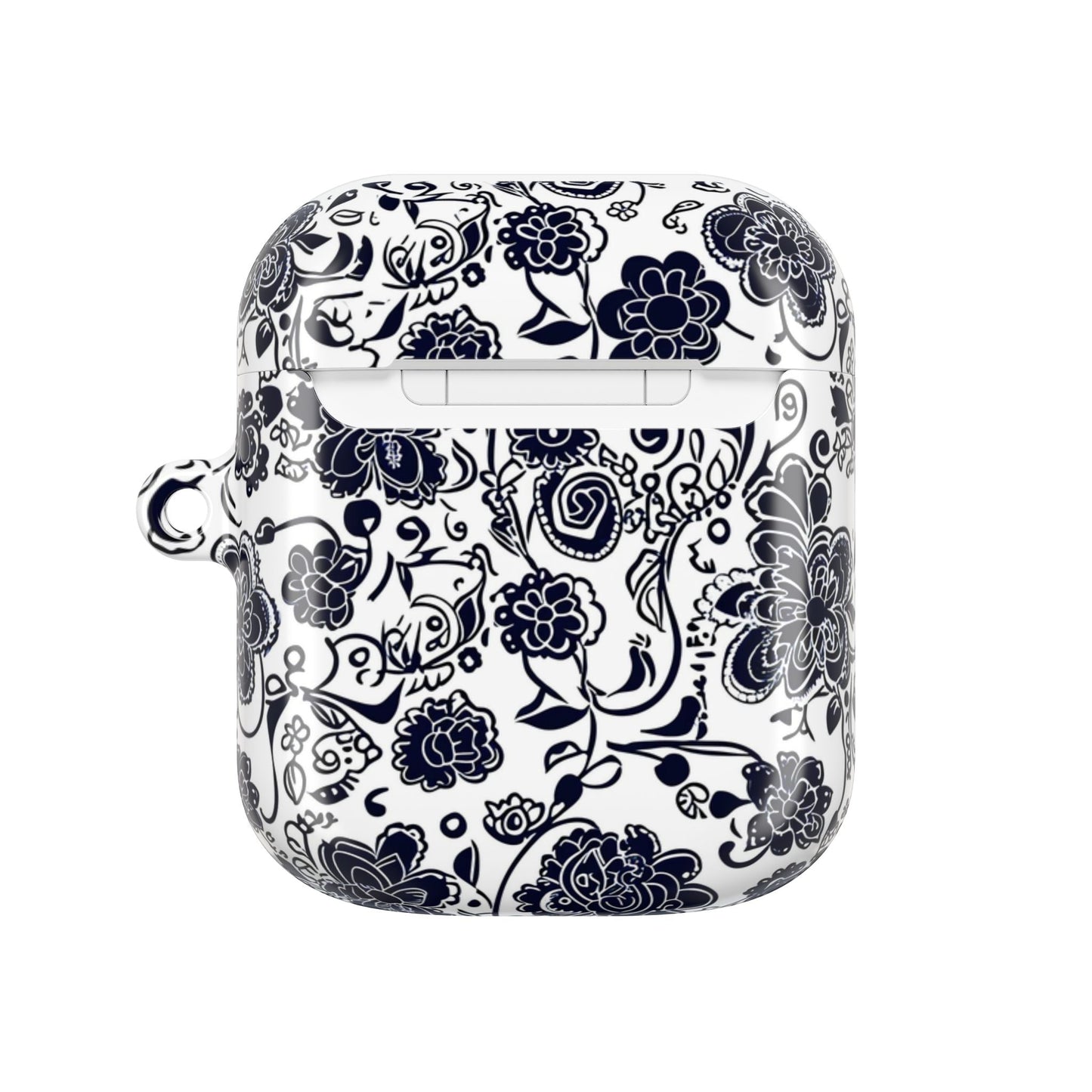 Floral Paisley AirPod Case – Black & White Protective Charging Case - DIGITAL X