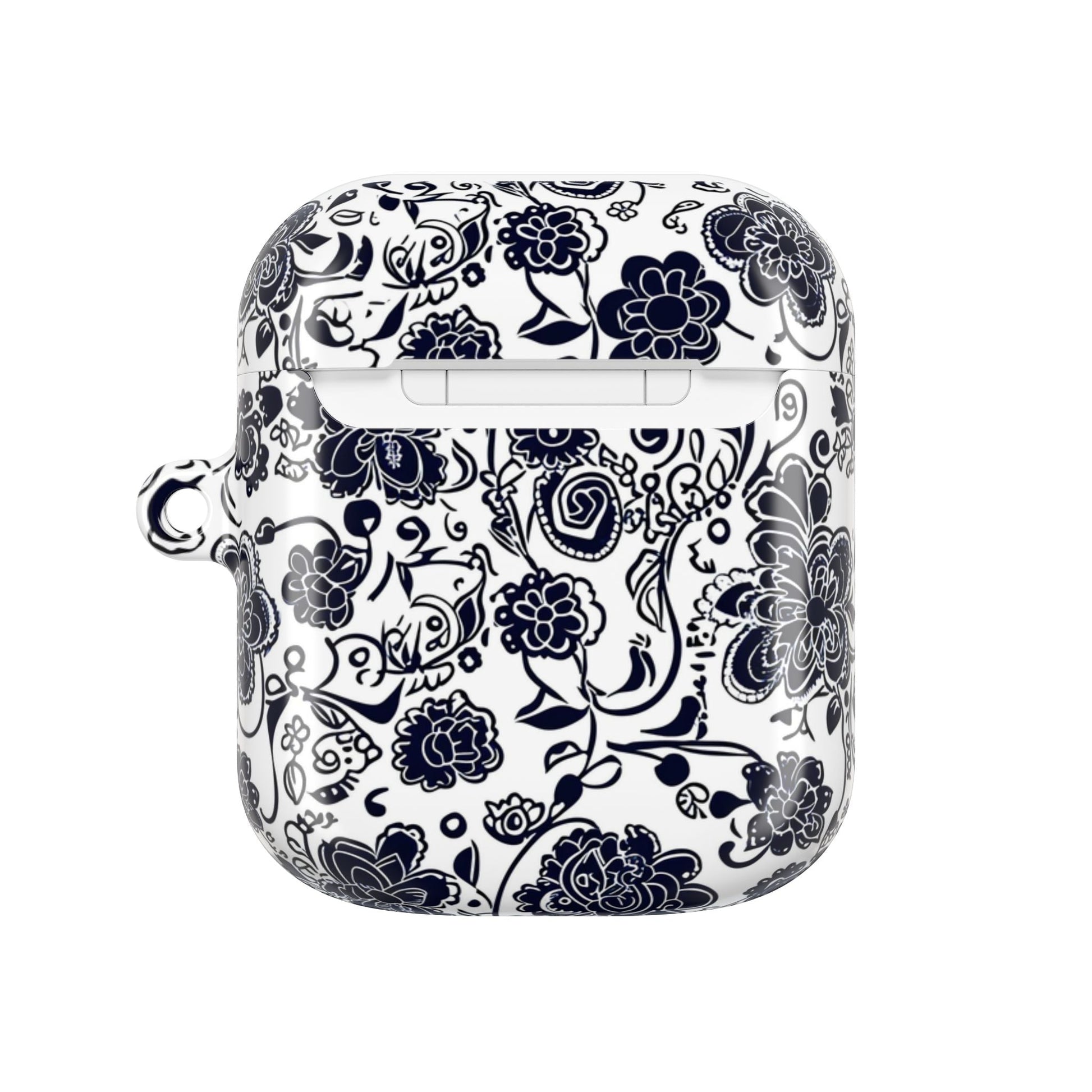 Floral Paisley AirPod Case – Black & White Protective Charging Case - DIGITAL X