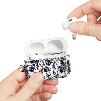 Floral Paisley AirPod Case – Black & White Protective Charging Case - DIGITAL X