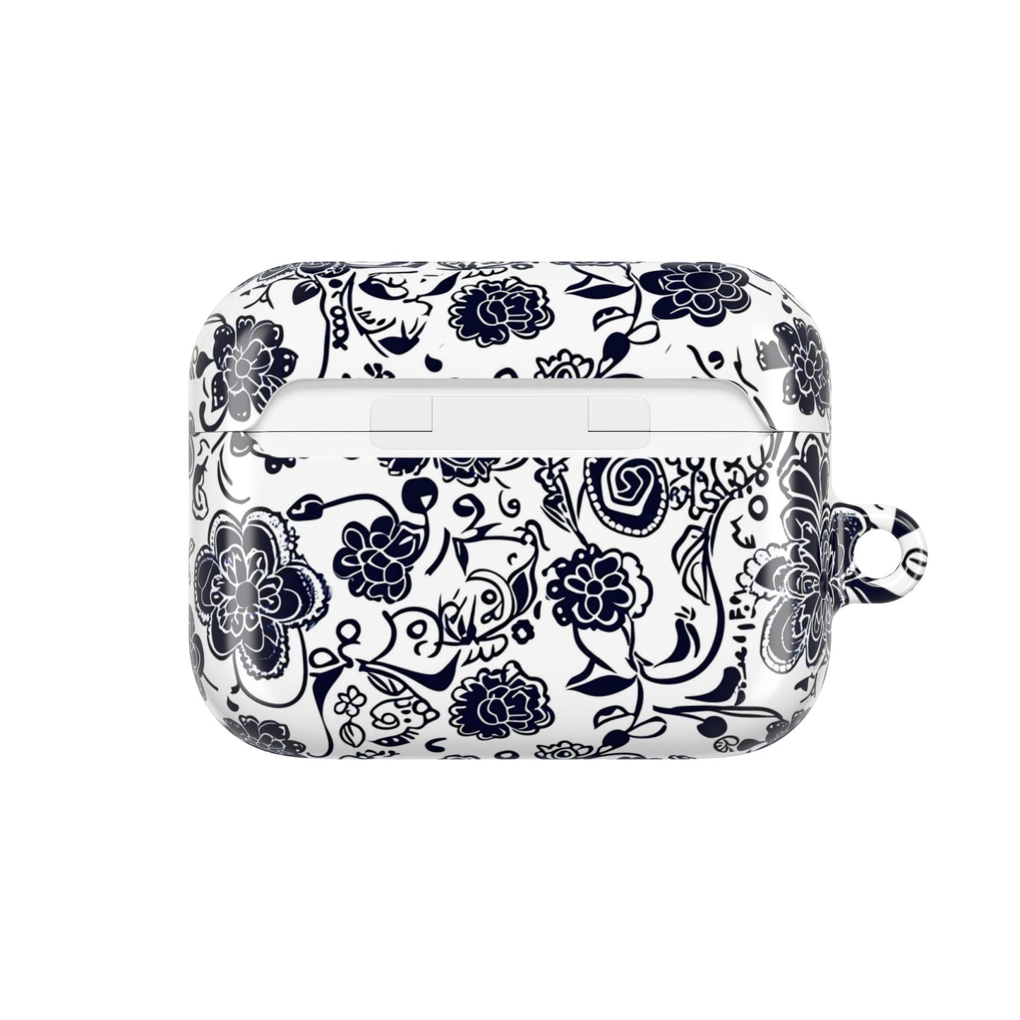 Floral Paisley AirPod Case – Black & White Protective Charging Case - DIGITAL X