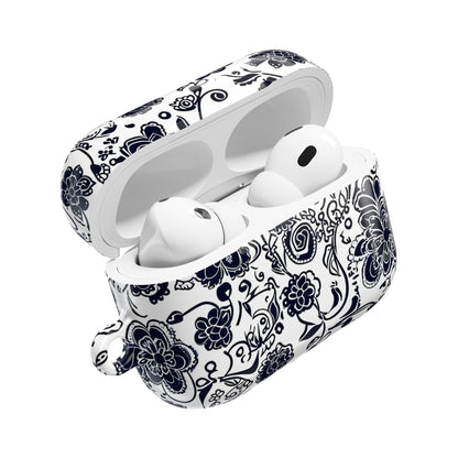 Floral Paisley AirPod Case – Black & White Protective Charging Case - DIGITAL X