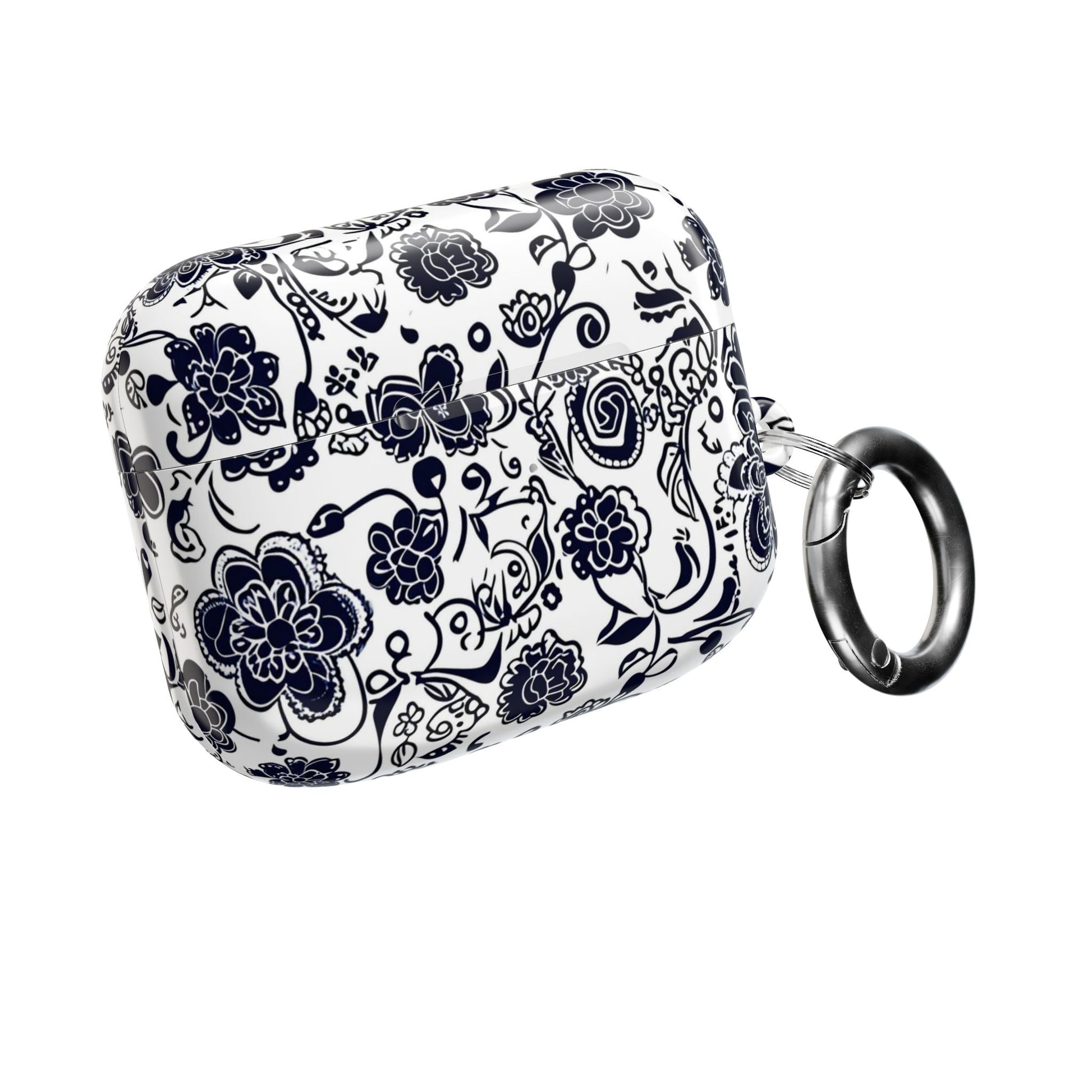 Floral Paisley AirPod Case – Black & White Protective Charging Case - DIGITAL X