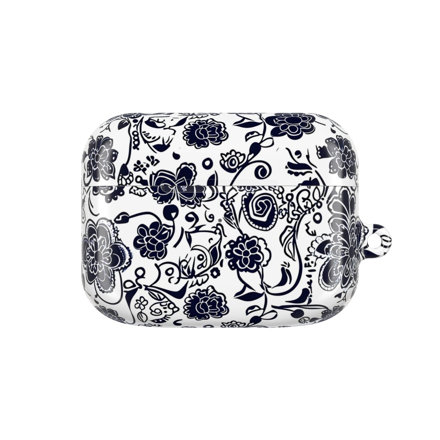 Floral Paisley AirPod Case – Black & White Protective Charging Case - DIGITAL X