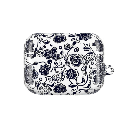 Floral Paisley AirPod Case – Black & White Protective Charging Case - DIGITAL X