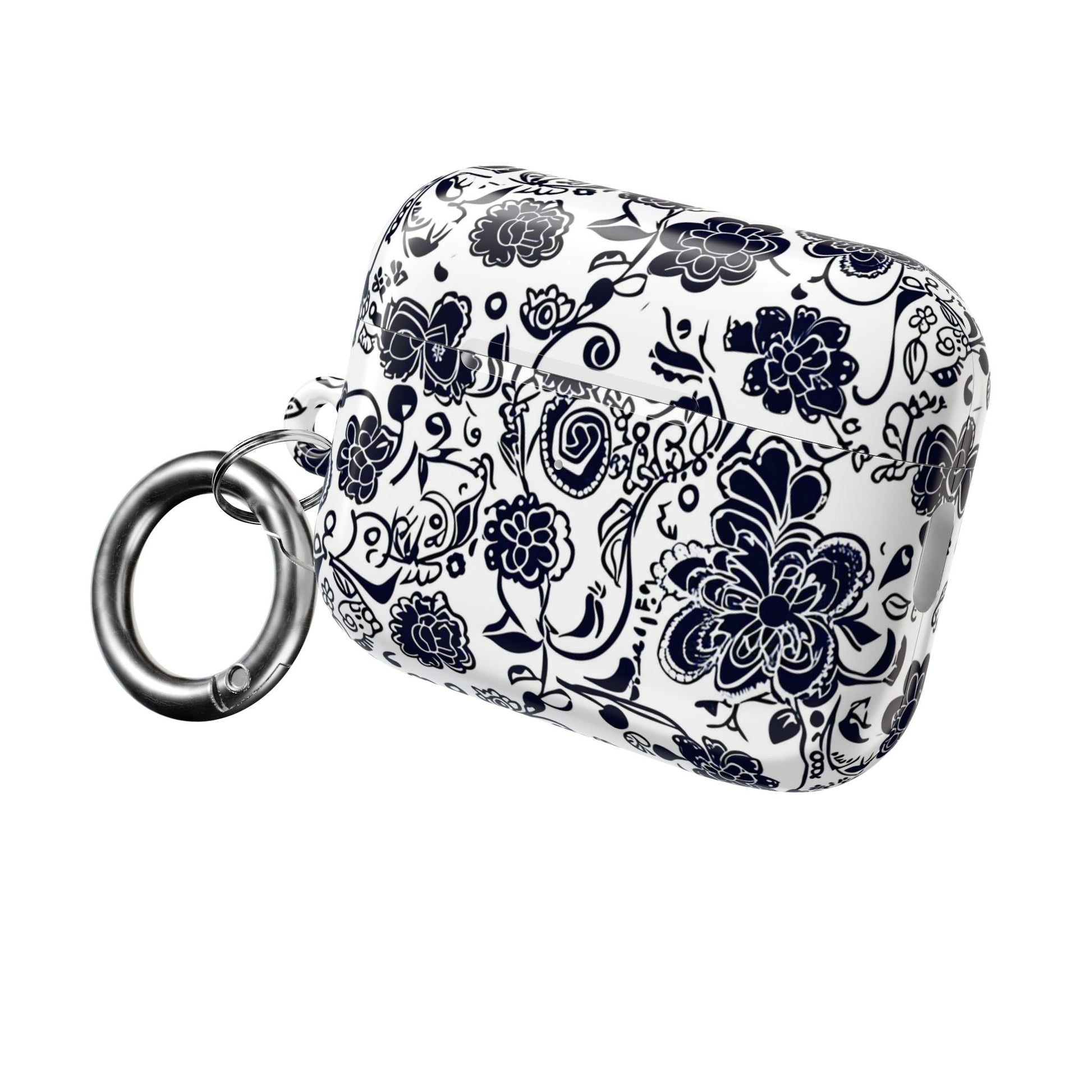 Floral Paisley AirPod Case – Black & White Protective Charging Case - DIGITAL X