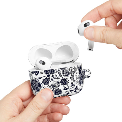 Floral Paisley AirPod Case – Black & White Protective Charging Case - DIGITAL X