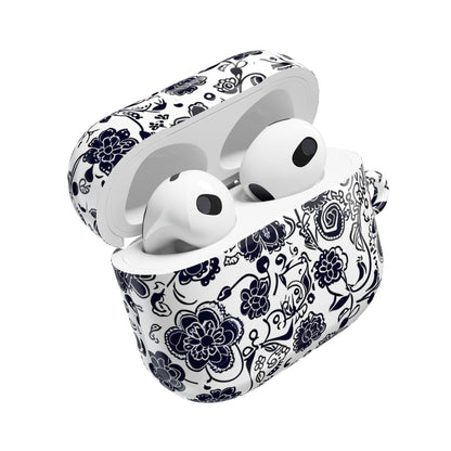 Floral Paisley AirPod Case – Black & White Protective Charging Case - DIGITAL X