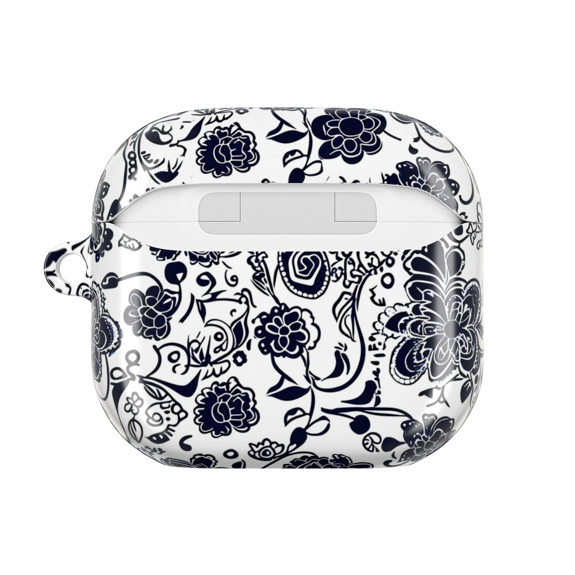 Floral Paisley AirPod Case – Black & White Protective Charging Case - DIGITAL X