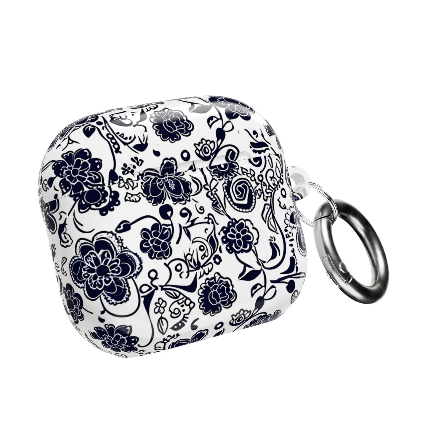 Floral Paisley AirPod Case – Black & White Protective Charging Case - DIGITAL X