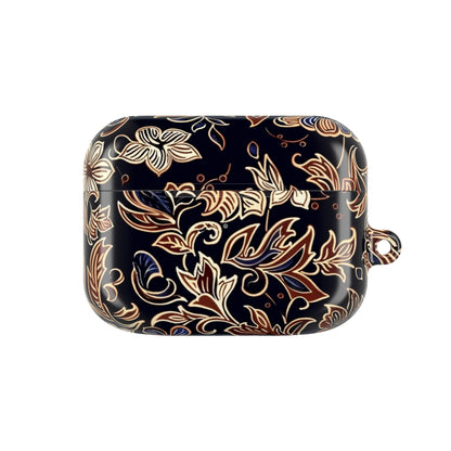 Floral Paisley AirPod Case — Elegant Black & Gold Protective Cover - DIGITAL X