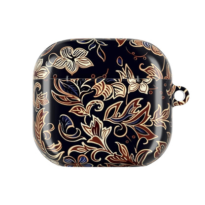 Floral Paisley AirPod Case — Elegant Black & Gold Protective Cover - DIGITAL X