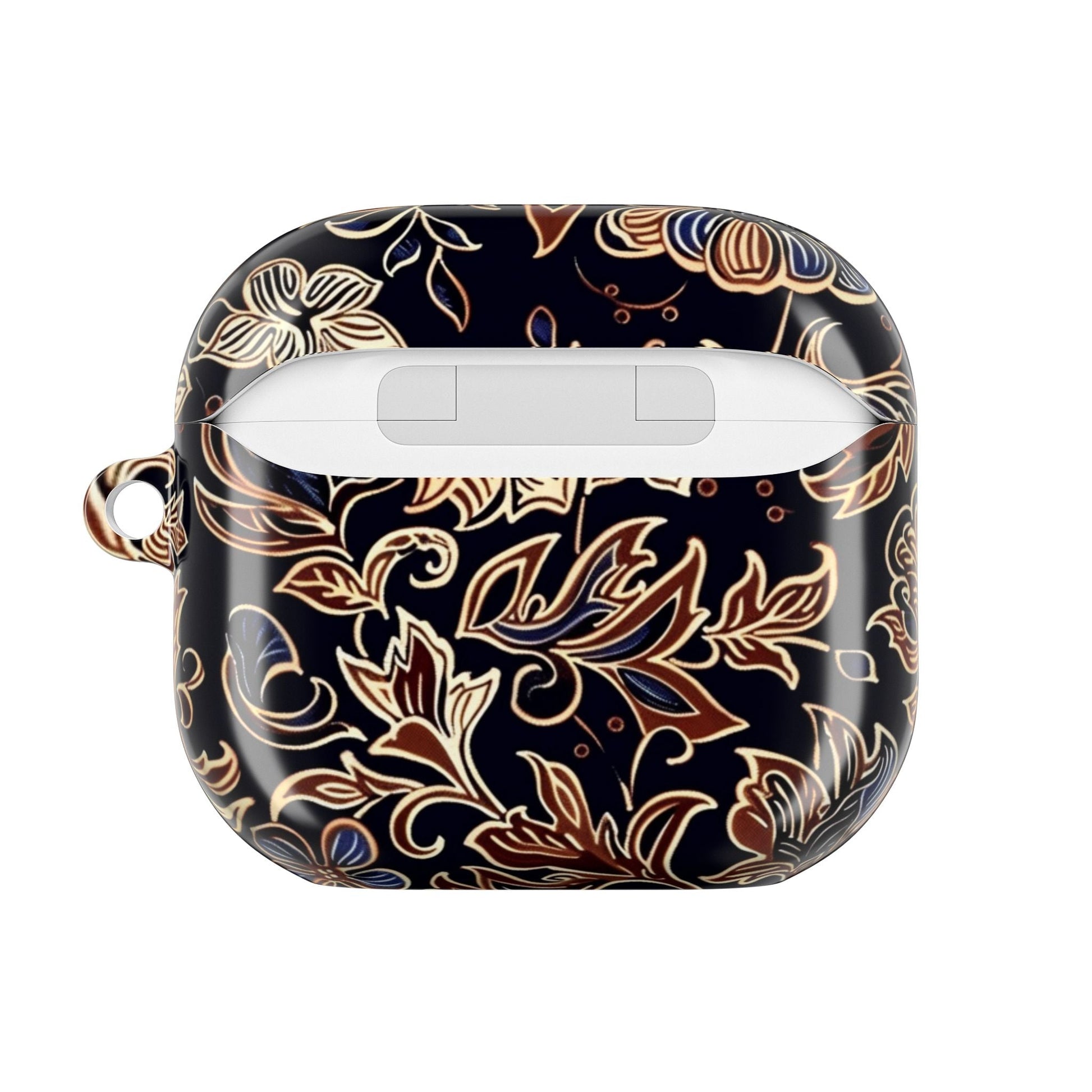 Floral Paisley AirPod Case — Elegant Black & Gold Protective Cover - DIGITAL X