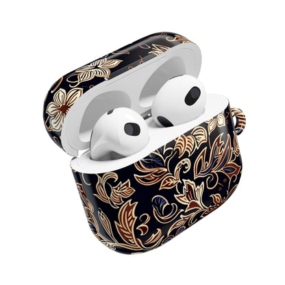 Floral Paisley AirPod Case — Elegant Black & Gold Protective Cover - DIGITAL X