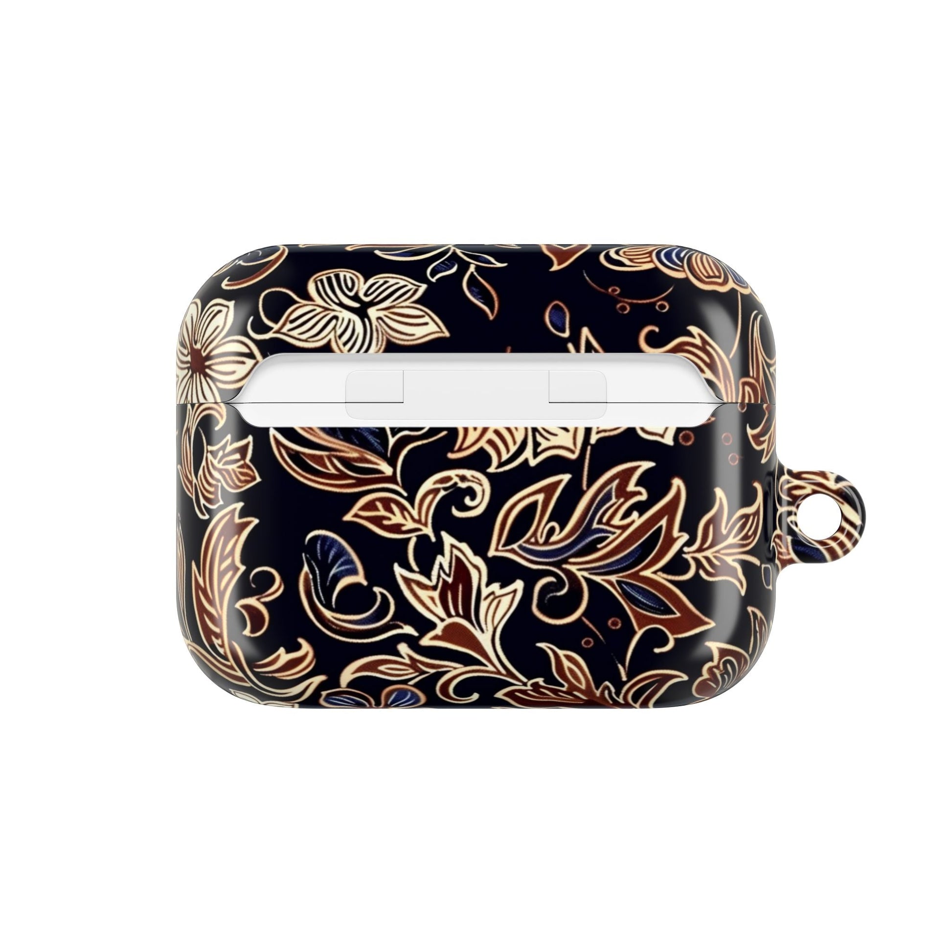 Floral Paisley AirPod Case — Elegant Black & Gold Protective Cover - DIGITAL X