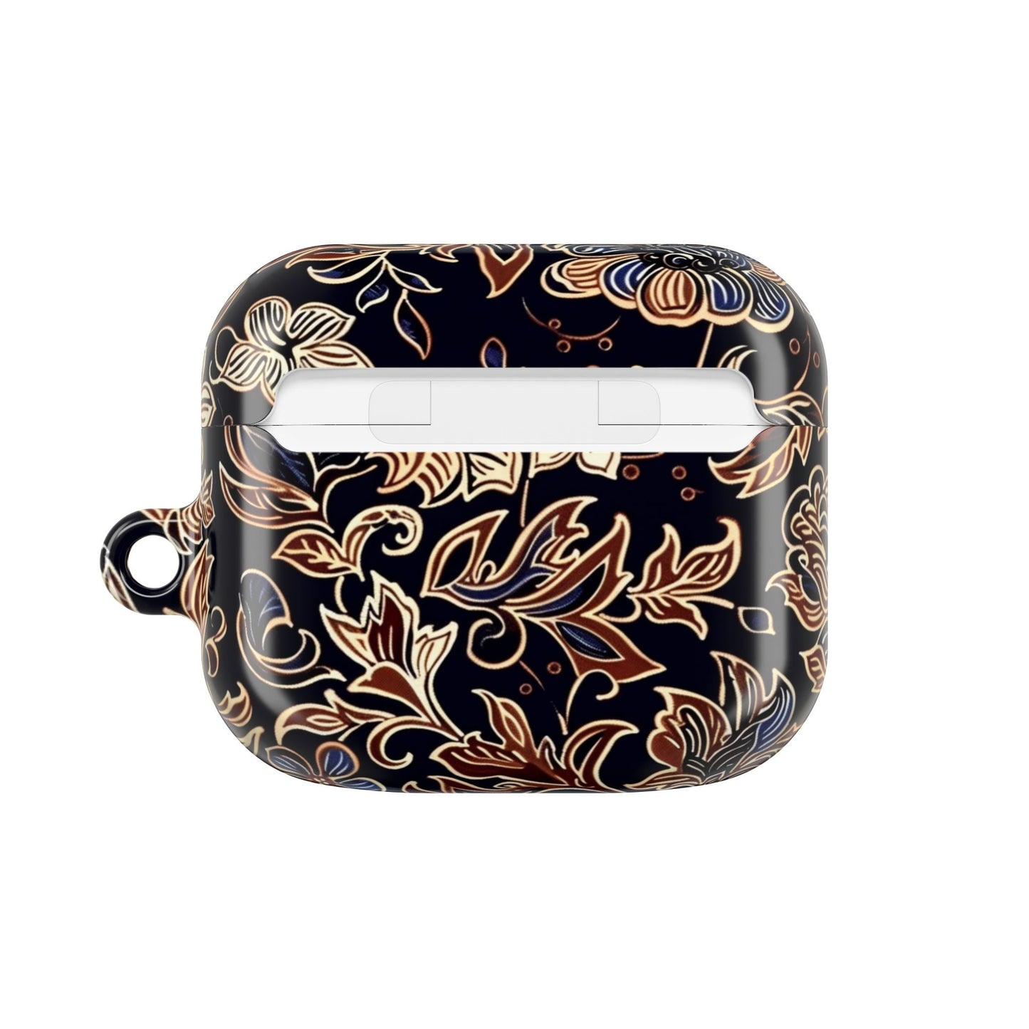 Floral Paisley AirPod Case — Elegant Black & Gold Protective Cover - DIGITAL X