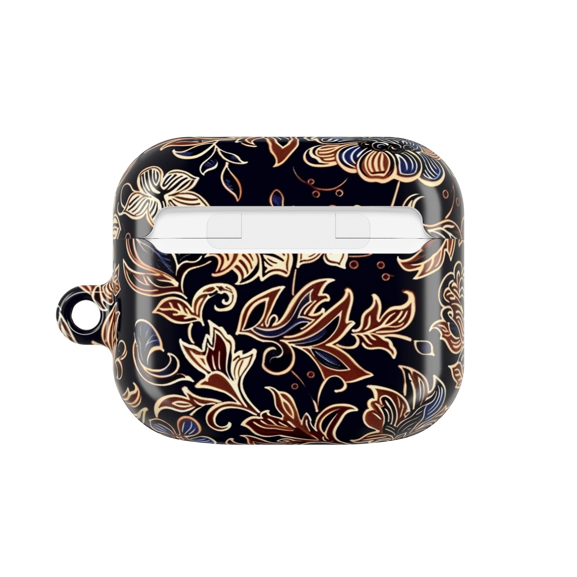 Floral Paisley AirPod Case — Elegant Black & Gold Protective Cover - DIGITAL X