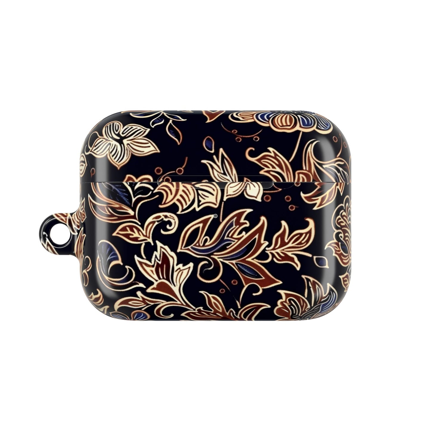 Floral Paisley AirPod Case — Elegant Black & Gold Protective Cover - DIGITAL X