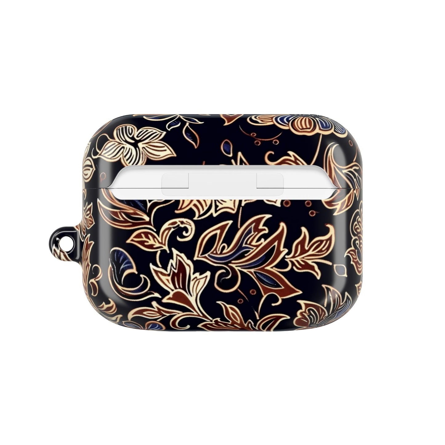 Floral Paisley AirPod Case — Elegant Black & Gold Protective Cover - DIGITAL X