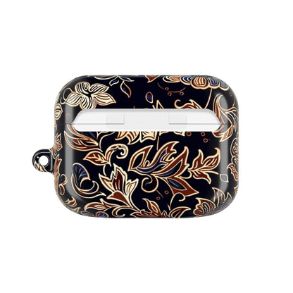 Floral Paisley AirPod Case — Elegant Black & Gold Protective Cover - DIGITAL X