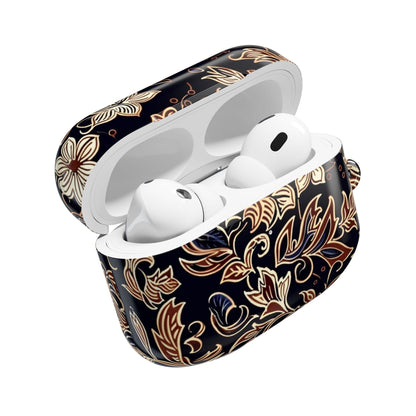Floral Paisley AirPod Case — Elegant Black & Gold Protective Cover - DIGITAL X