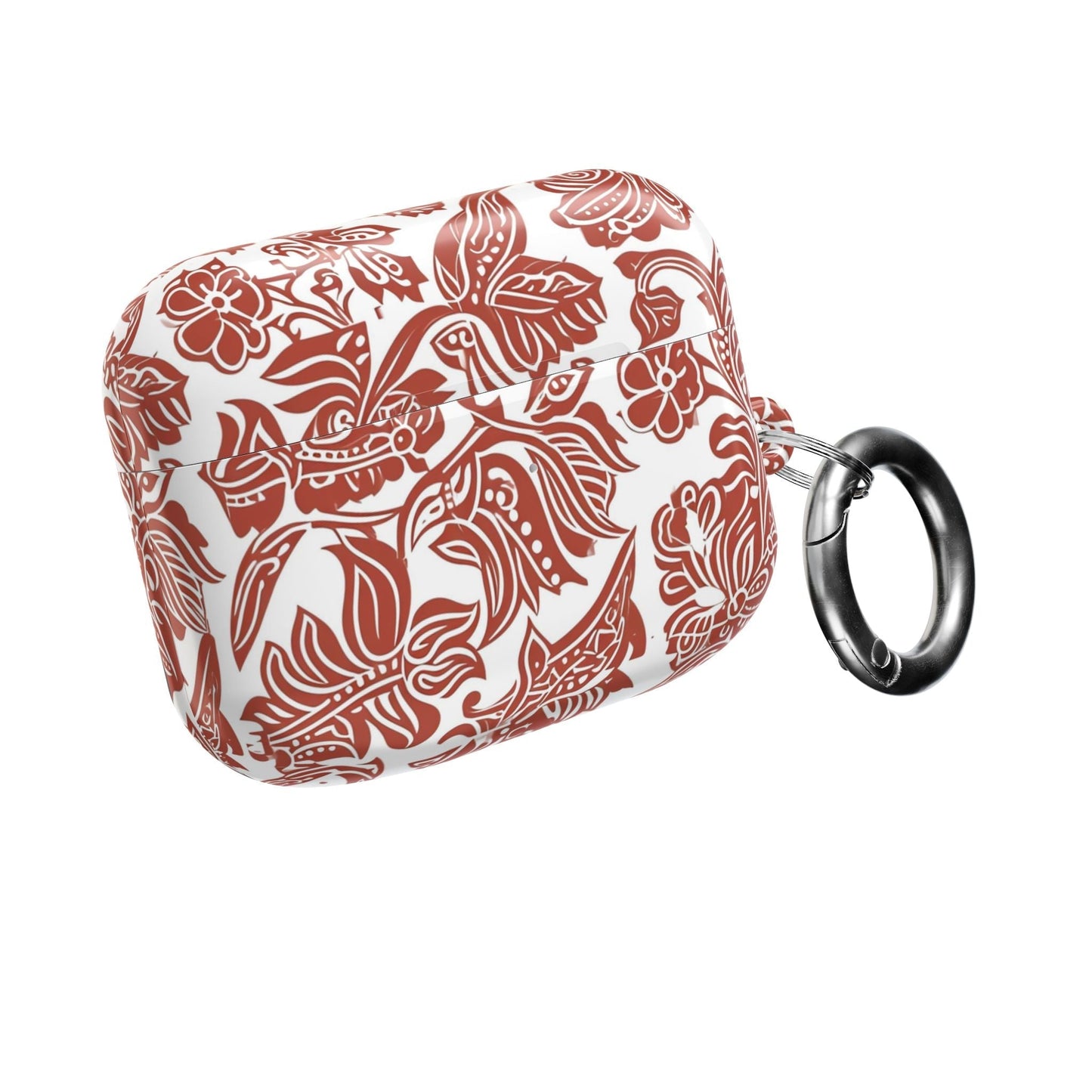 Floral Paisley AirPod Case — Red Boho Protective Cover - DIGITAL X
