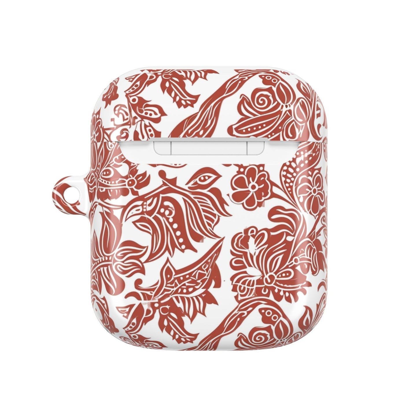 Floral Paisley AirPod Case — Red Boho Protective Cover - DIGITAL X