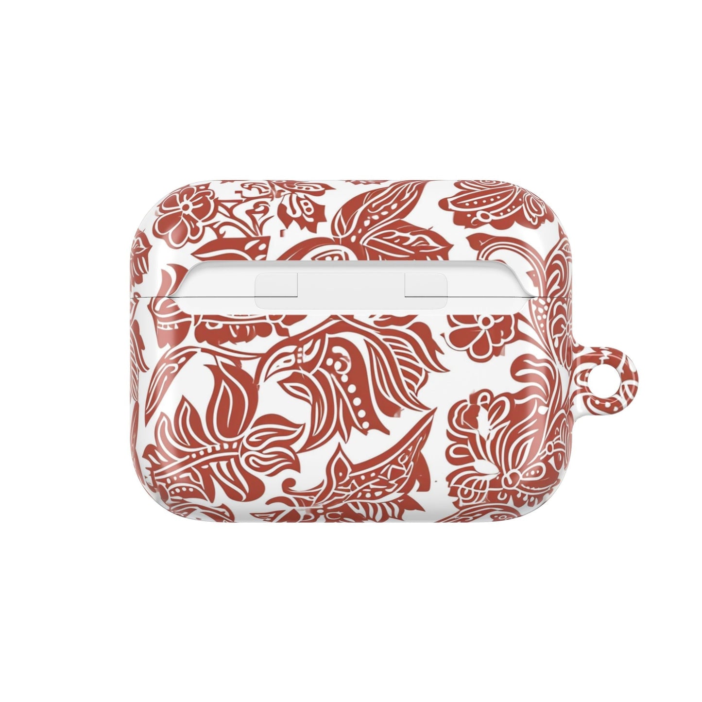 Floral Paisley AirPod Case — Red Boho Protective Cover - DIGITAL X