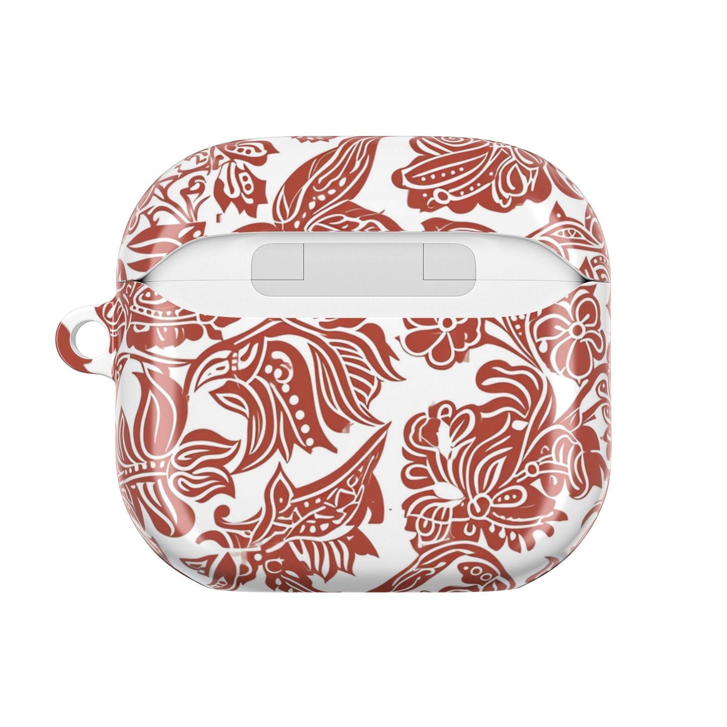 Floral Paisley AirPod Case — Red Boho Protective Cover - DIGITAL X
