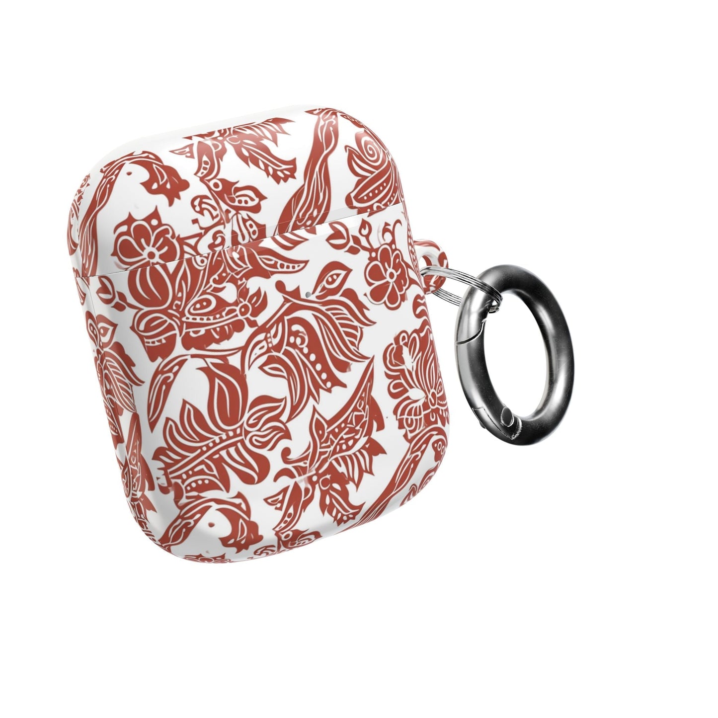 Floral Paisley AirPod Case — Red Boho Protective Cover - DIGITAL X