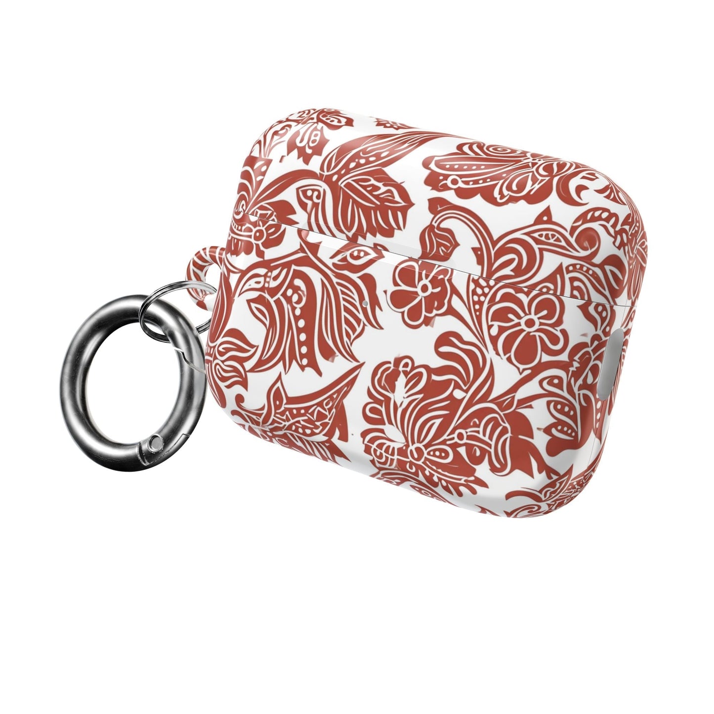 Floral Paisley AirPod Case — Red Boho Protective Cover - DIGITAL X