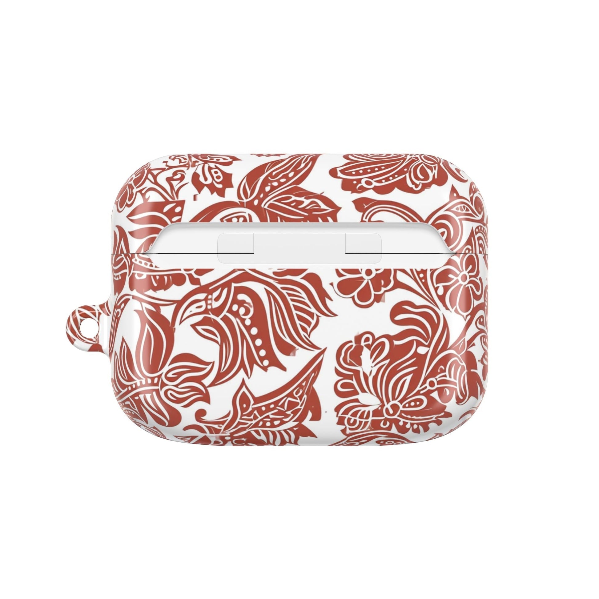 Floral Paisley AirPod Case — Red Boho Protective Cover - DIGITAL X