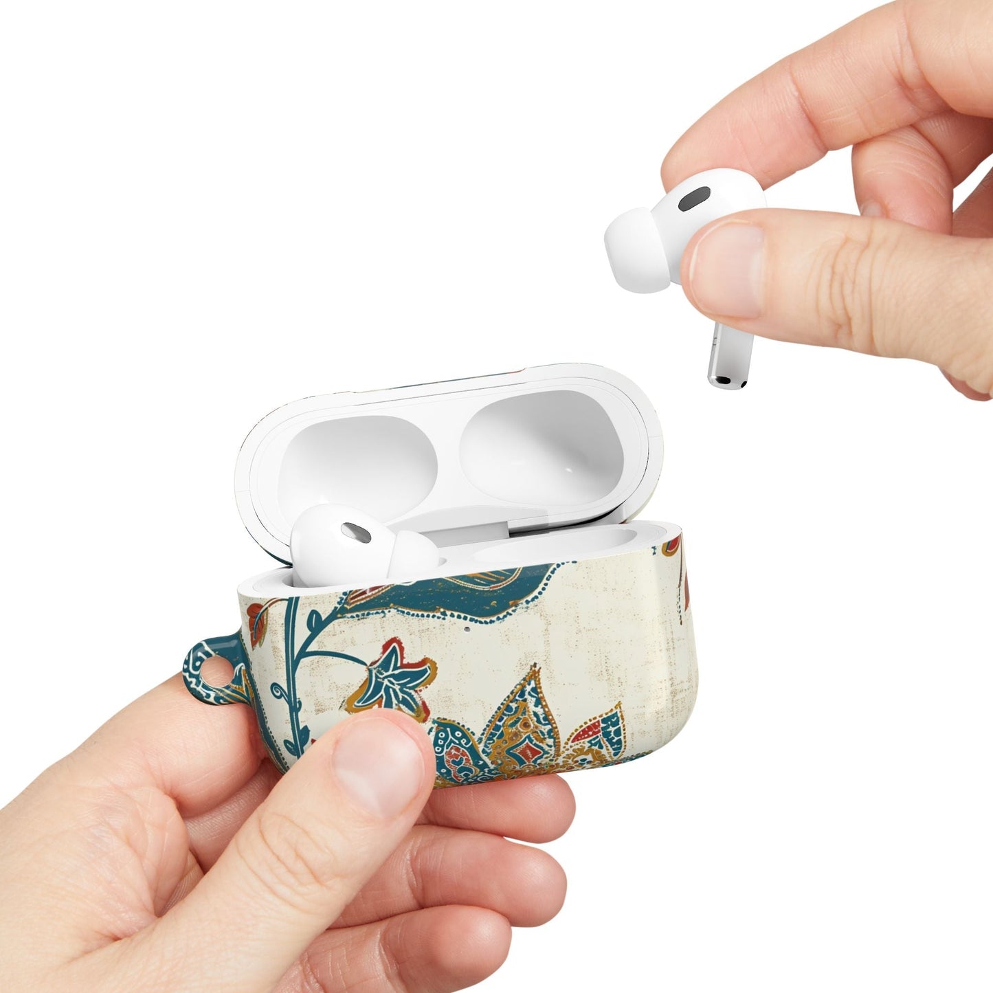 Floral Paisley AirPod Case — Vintage Boho Protective Cover - DIGITAL X