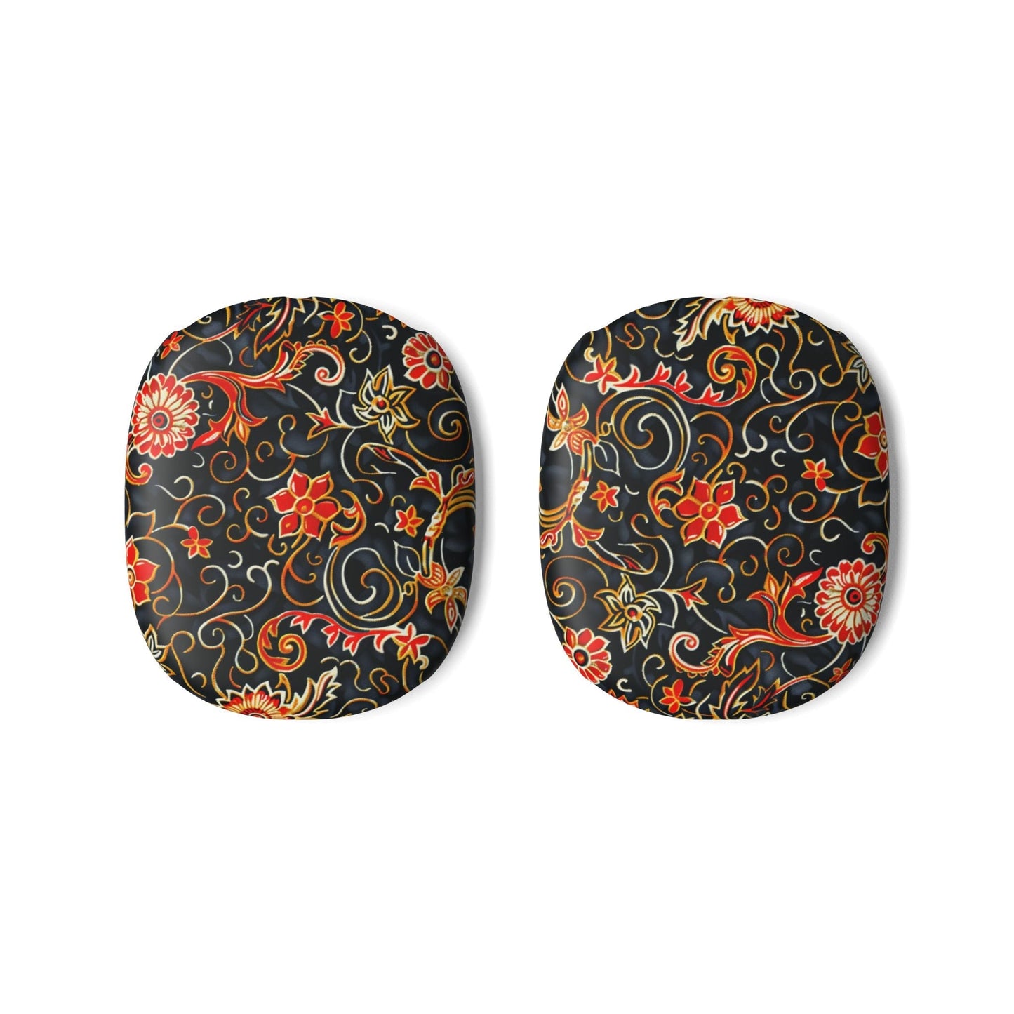 Floral Paisley AirPod Max Case — Vintage Black & Red Protective Skins - DIGITAL X
