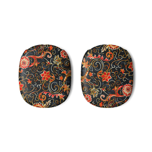 Floral Paisley AirPod Max Case — Vintage Black & Red Protective Skins - DIGITAL X