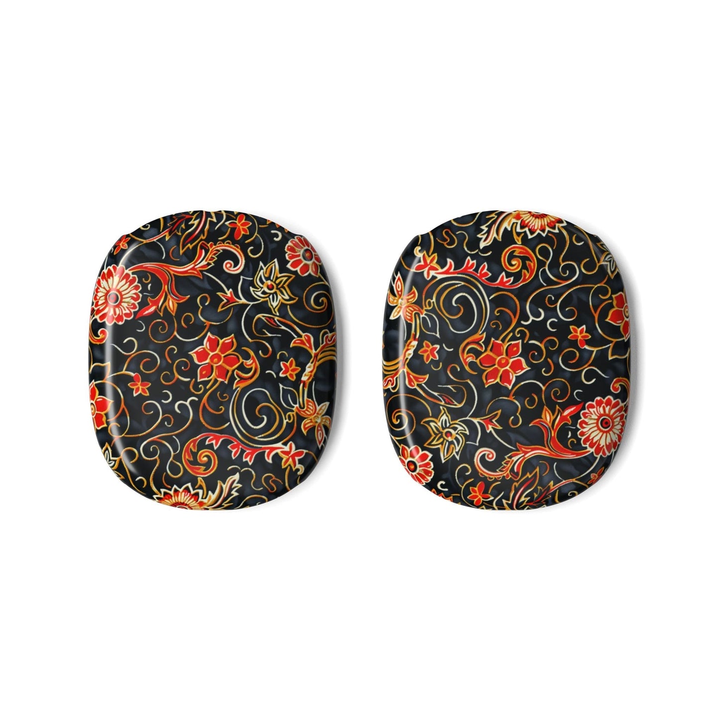 Floral Paisley AirPod Max Case — Vintage Black & Red Protective Skins - DIGITAL X