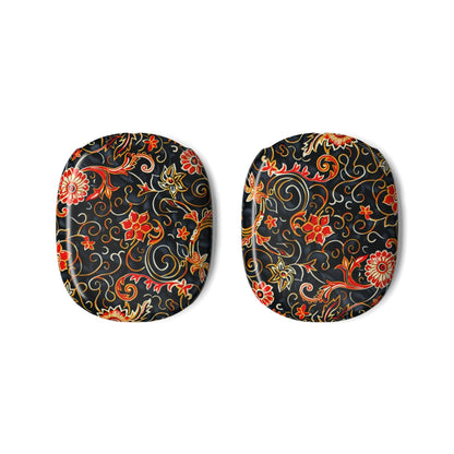 Floral Paisley AirPod Max Case — Vintage Black & Red Protective Skins - DIGITAL X