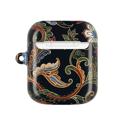 Floral Paisley AirPods Case – Vintage Black Protective Cover - DIGITAL X