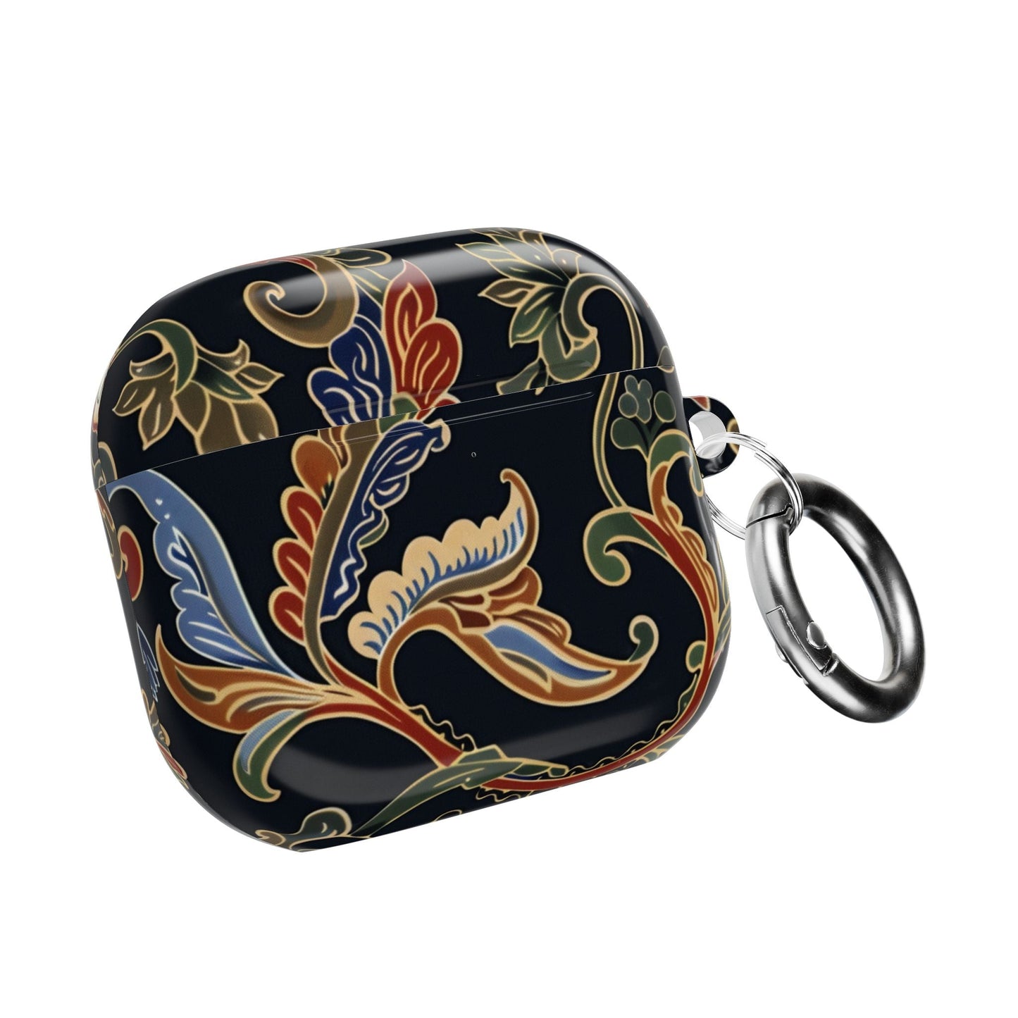 Floral Paisley AirPods Case – Vintage Black Protective Cover - DIGITAL X