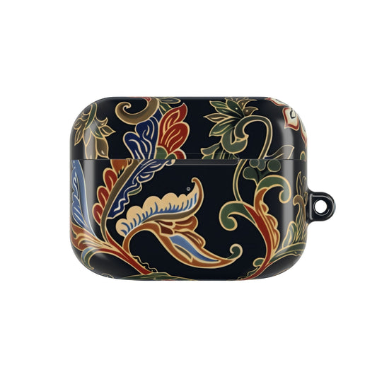 Floral Paisley AirPods Case – Vintage Black Protective Cover - DIGITAL X