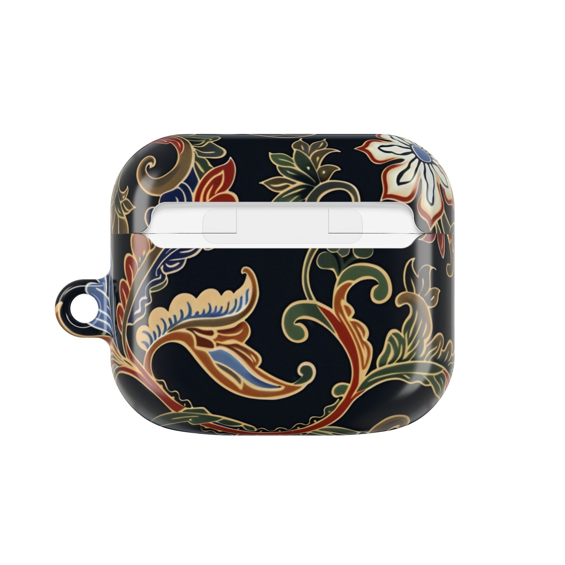 Floral Paisley AirPods Case – Vintage Black Protective Cover - DIGITAL X