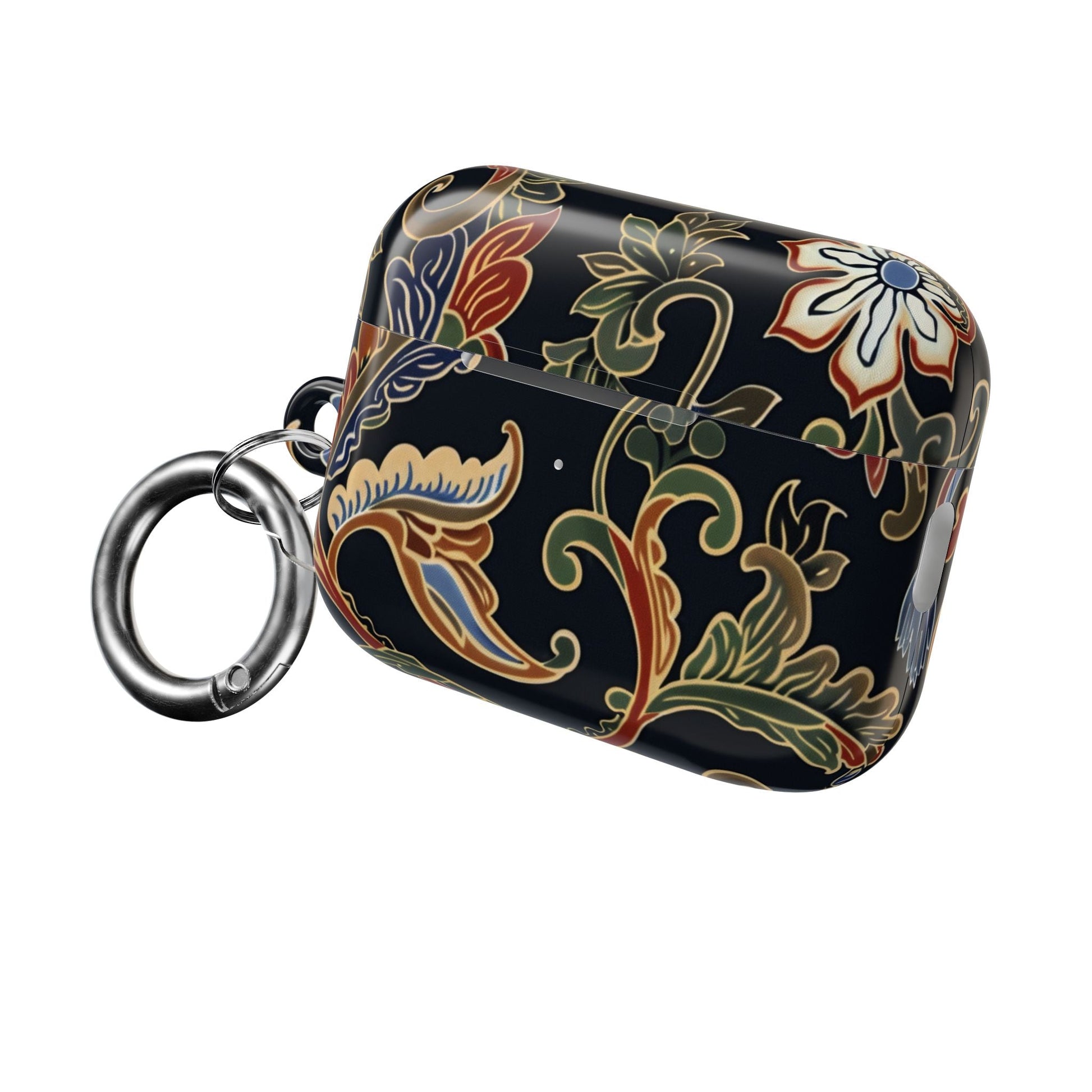Floral Paisley AirPods Case – Vintage Black Protective Cover - DIGITAL X