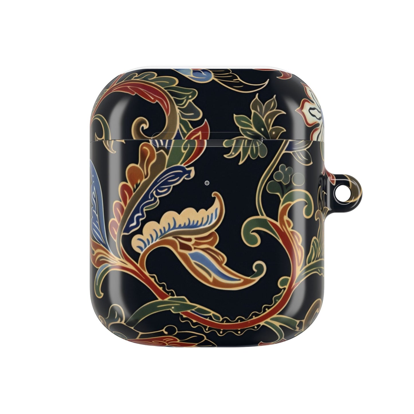 Floral Paisley AirPods Case – Vintage Black Protective Cover - DIGITAL X