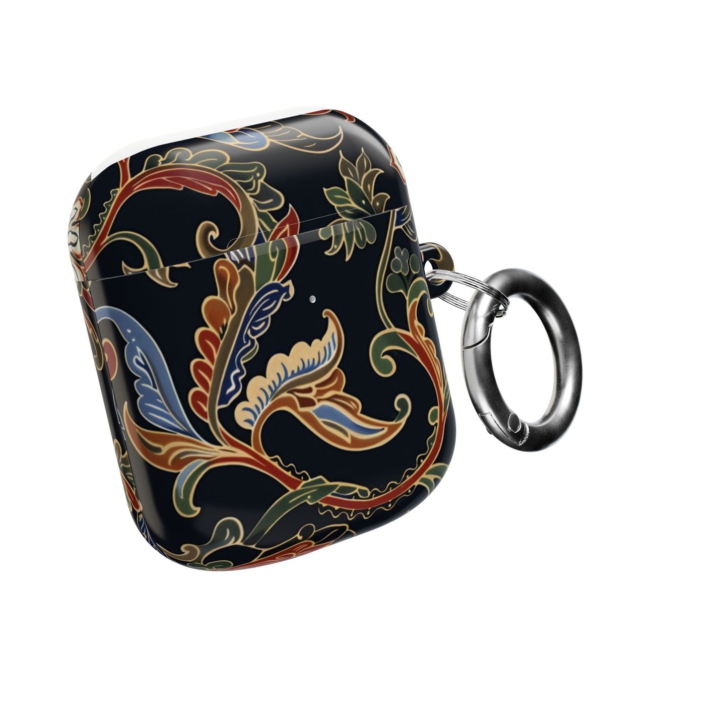 Floral Paisley AirPods Case – Vintage Black Protective Cover - DIGITAL X